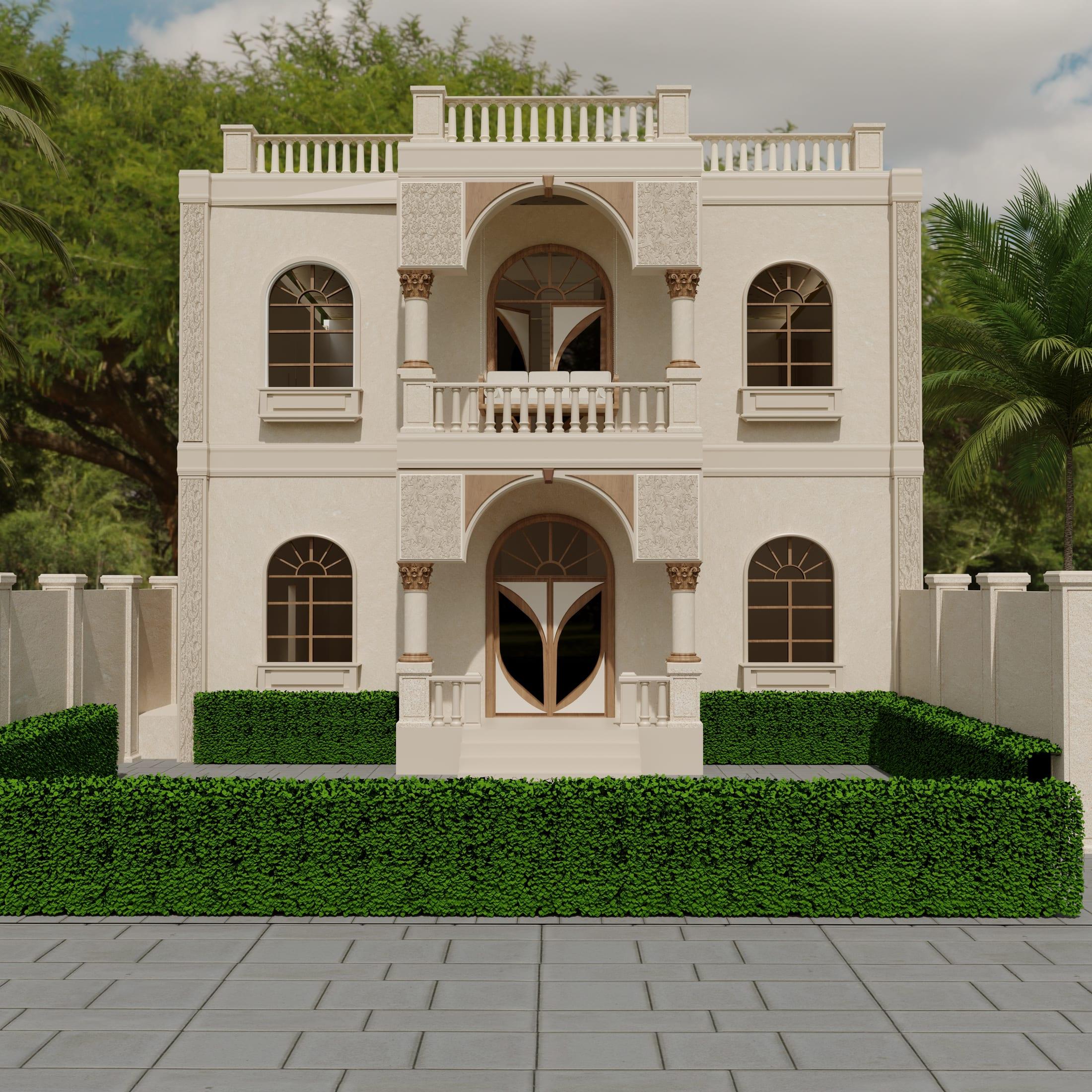 Colonial Villa — Facade Concept