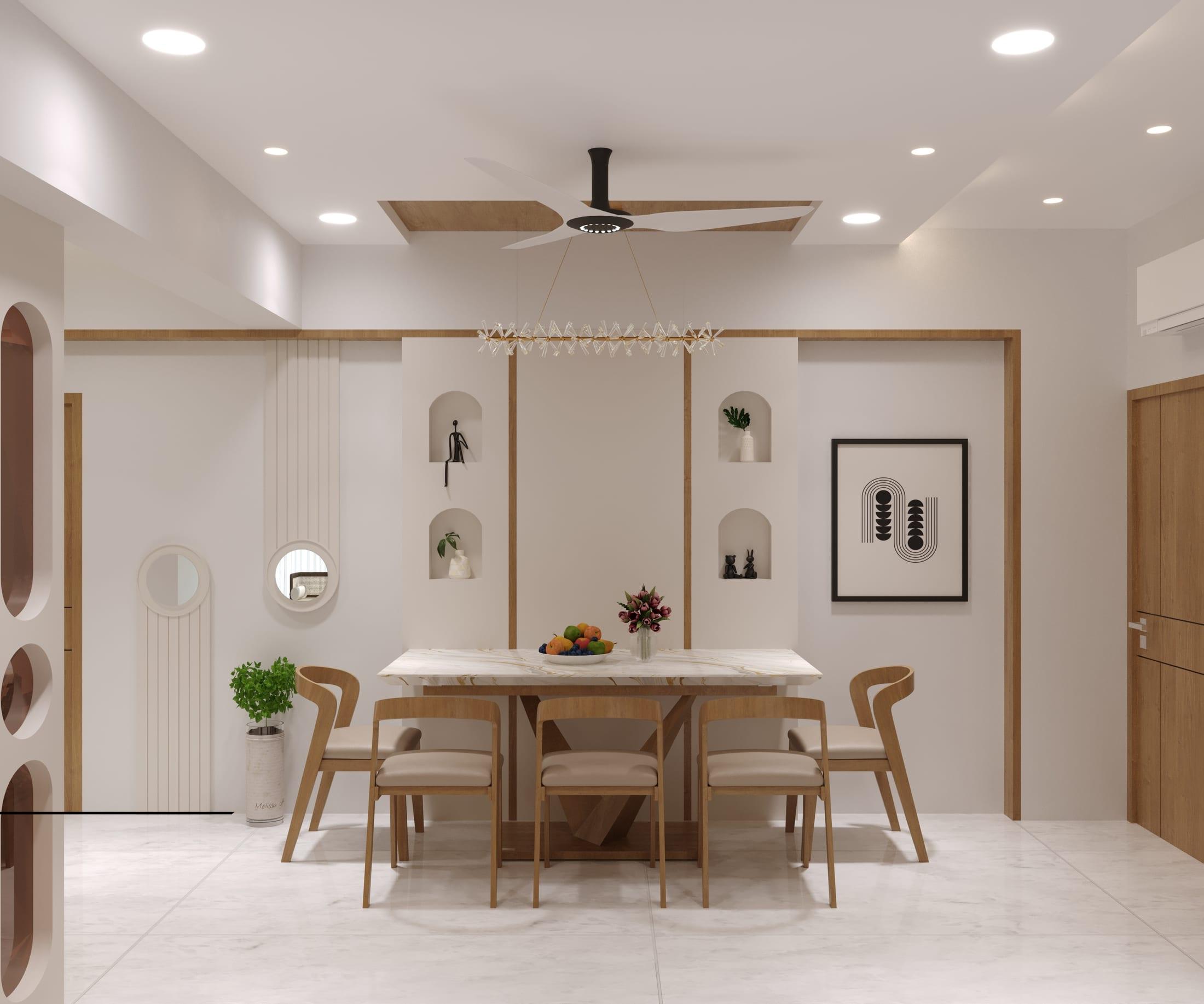 Dining Area — Niche Wall Feature