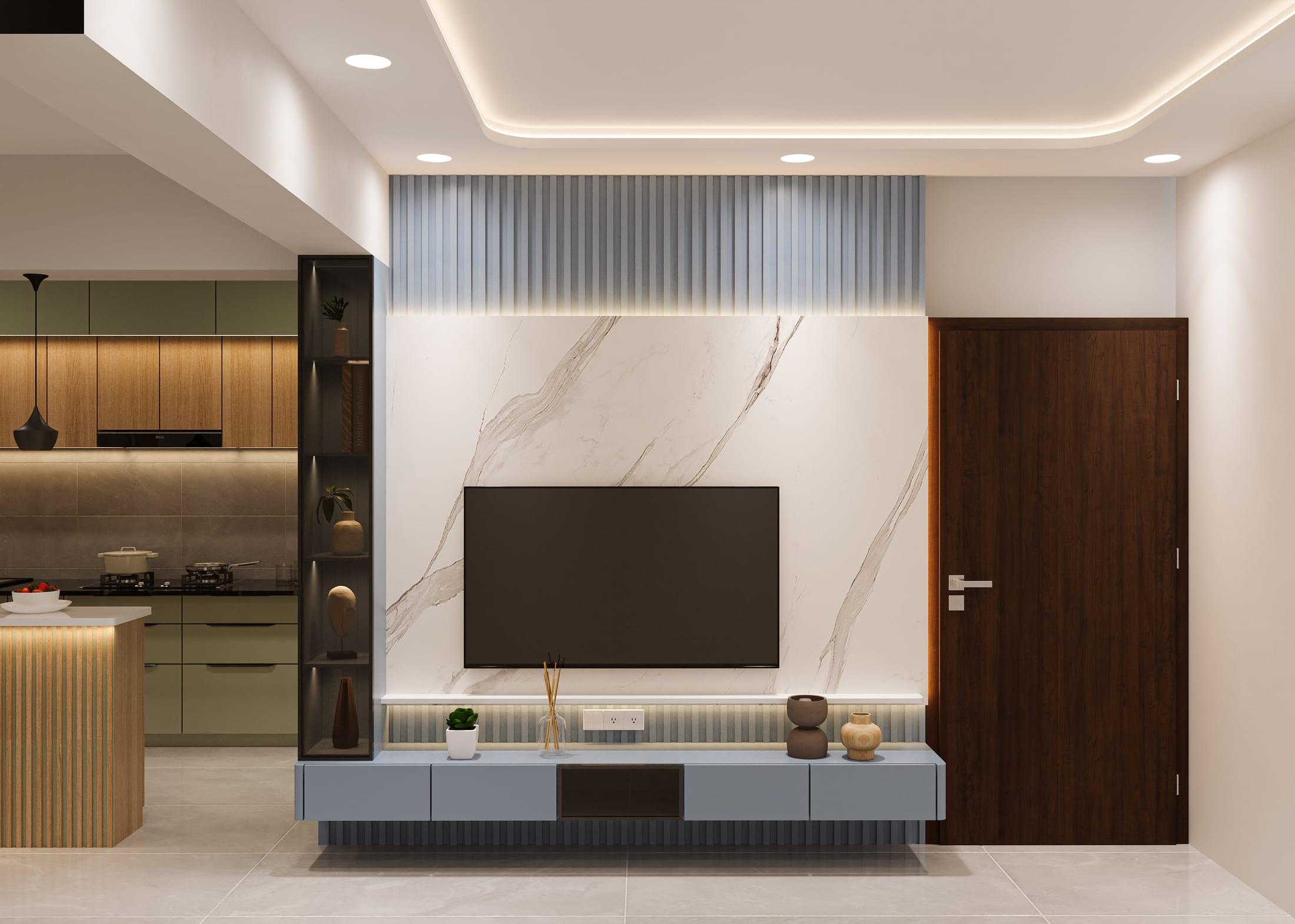 TV Feature Wall — Material Options