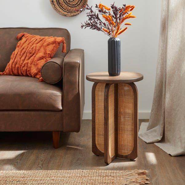 Cane Cross-Base Accent Table