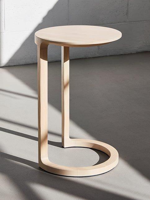 Pedestal Accent Table — Natural