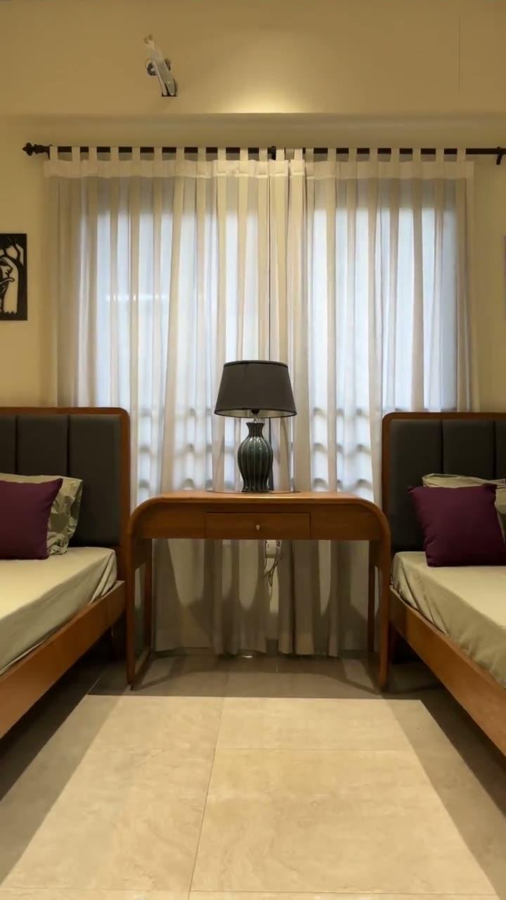 Twin Bedroom — Console & Window
